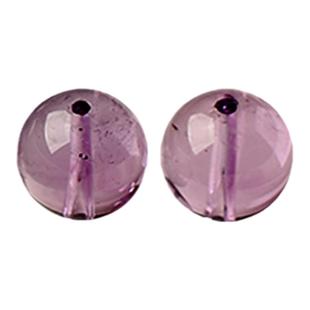 9A全净天然巴西紫水晶散珠子手串男女士diy手工手串项链多宝单颗