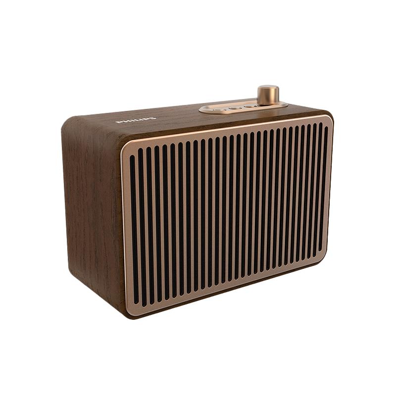 飞利浦复古蓝牙音响HIFI重低音效