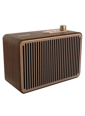 飞利浦复古蓝牙音响HIFI重低音效