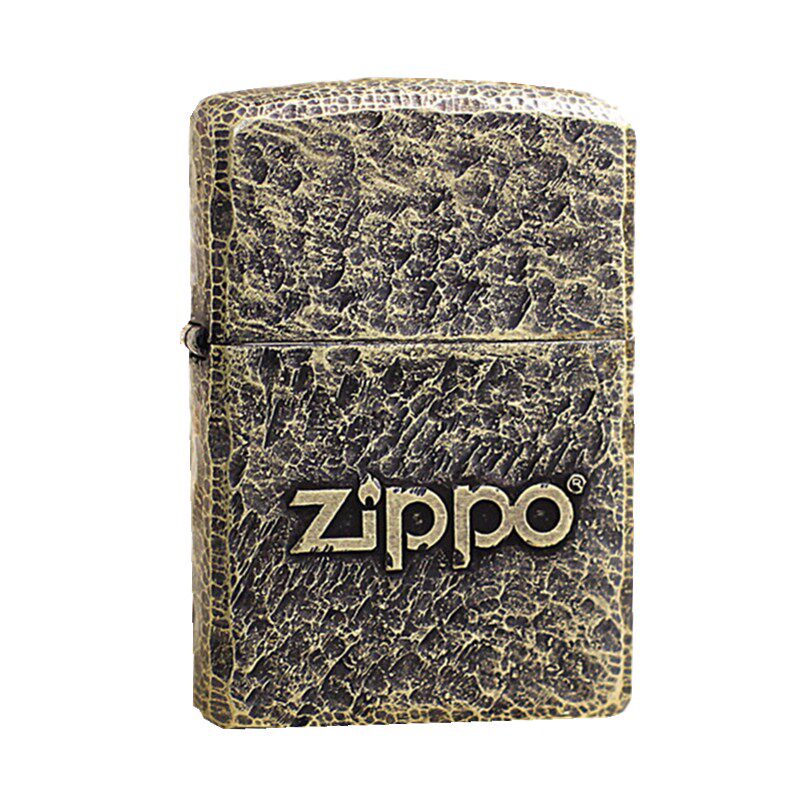 zippo打火机陨石坑纯铜芝宝