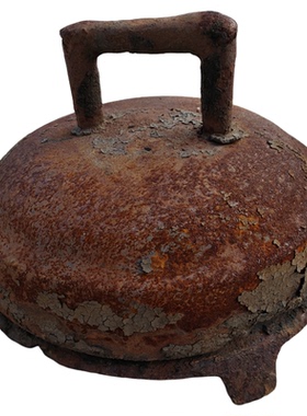 煎饼锅加厚烙饼铸铁摊黄煎饼鳌子荫城铁货老式装饰摆件铁锅炊具