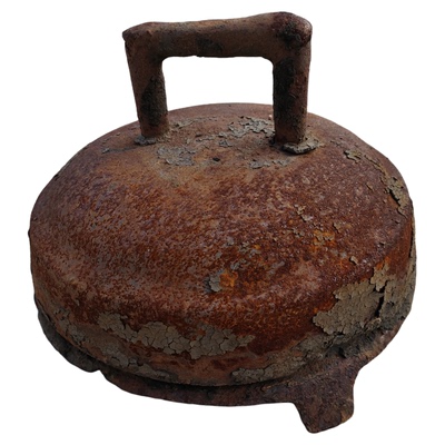 煎饼锅加厚烙饼铸铁摊黄煎饼鳌子荫城铁货老式装饰摆件铁锅炊具