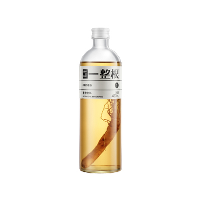 硬核颜究所一整根人参水植物饮料