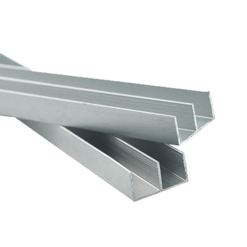 玻璃推拉移门轨道加厚5mm展示柜双滑槽趟门铝山字槽导路轨轮配件