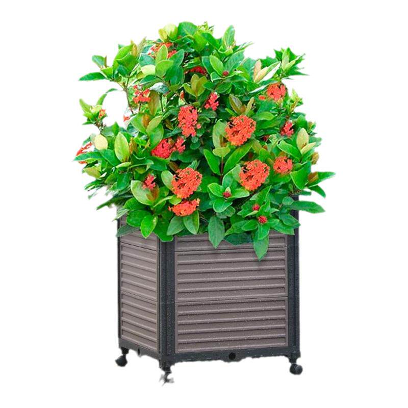 塑料简约架高双层种植箱