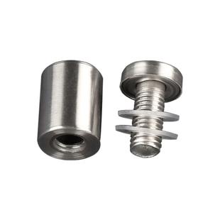 广告钉不锈钢螺丝帽盖装饰扣201螺玻璃膨胀孔遮丑丝管带栓墙镜钉