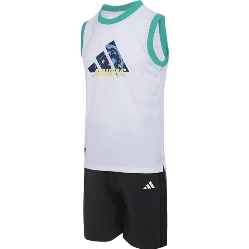 adidas阿迪达斯大童运动休闲无袖套装JM7991
