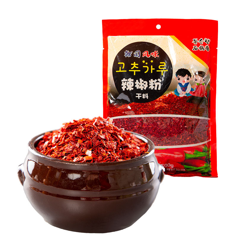 秀彬家园 韩式辣椒粉韩国辣椒面朝鲜族粗 细粉 延边泡菜专用商用