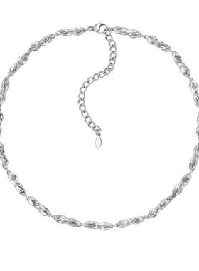 SSV深海系列海浪波纹金属项链男女同款chocker锁骨链