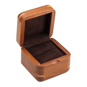 夭桃（饰品）非洲花梨木纯实木质求婚戒指盒钻戒盒耳钉环盒袖扣盒