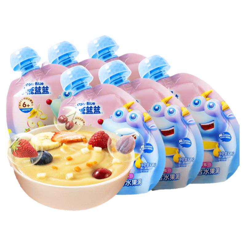 小鹿蓝蓝 儿童婴幼儿饼干组合香香米饼棒棒饼干有机树莓椰子饼干