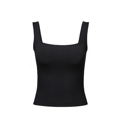 asomesome美式辣妹白色方领背心