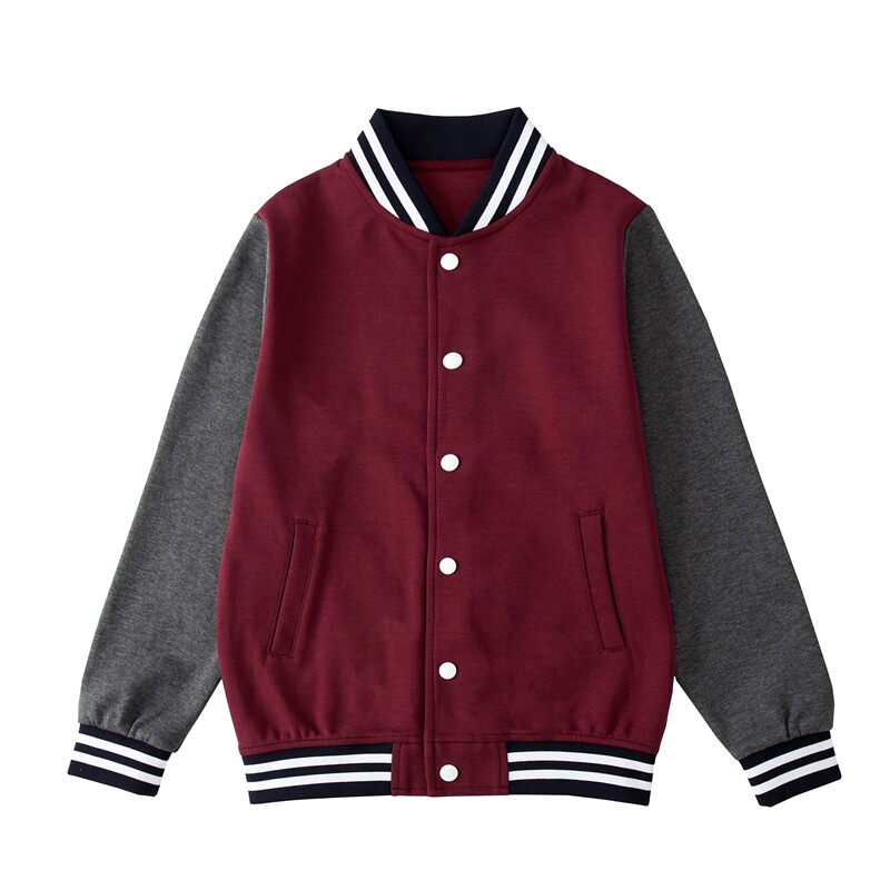枣红藏青色女童中小学生校服套装