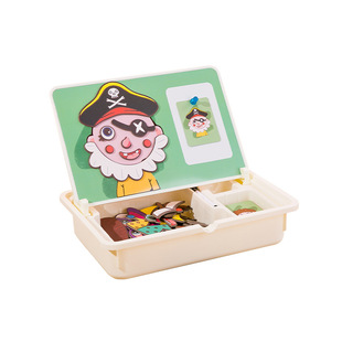 幼儿宝宝早教识字拼图儿童3到6岁认字汉字磁力2岁学习卡片玩具贴