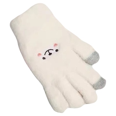 小熊猫可爱加绒加厚手套