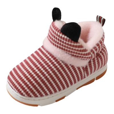 冬季儿童包跟棉拖鞋女童女孩小学生软底防滑加厚室内家居宝宝棉鞋