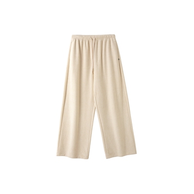 时然大码加绒休闲裤阔腿裤