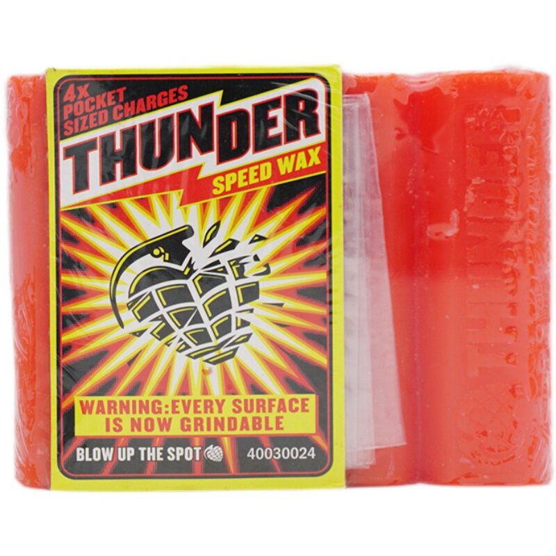 滑板蜡THUNDER 小火人双翘动作四轮板支架台杠子道具润滑超大蜡块