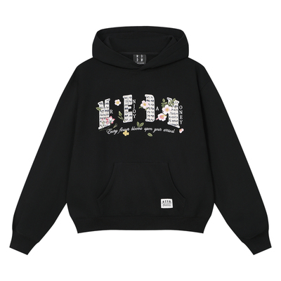 MEDM小香贴布宽松连帽卫衣