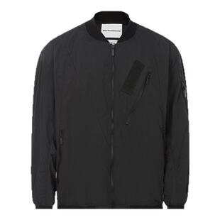 白山/WHITE MOUNTAINEERING 男士春季立领拼接休闲飞行员夹克银泰