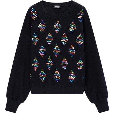 JuicyCouture橘滋刺绣针织衫