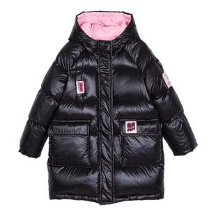 富罗迷儿童羽绒服女童冬装洋气保暖青少年冬季新款加厚女长款外套