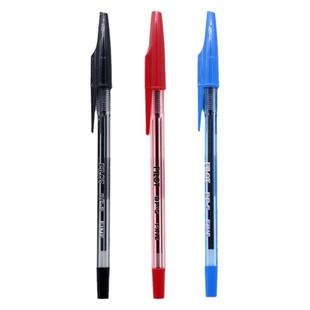 日本PILOT百乐啄木鸟圆珠笔BP-S-F经典0.7mm透明杆拔帽油笔学生办公专用蓝色黑色红色原子笔顺滑中油笔签字笔