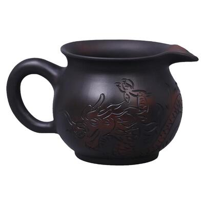 建水紫陶手工茶具茶道公道杯