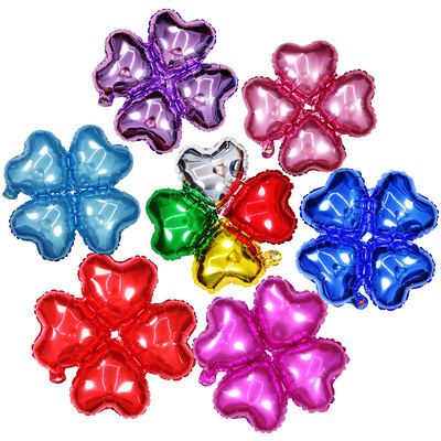 四叶草铝膜气球店庆活动装饰布置