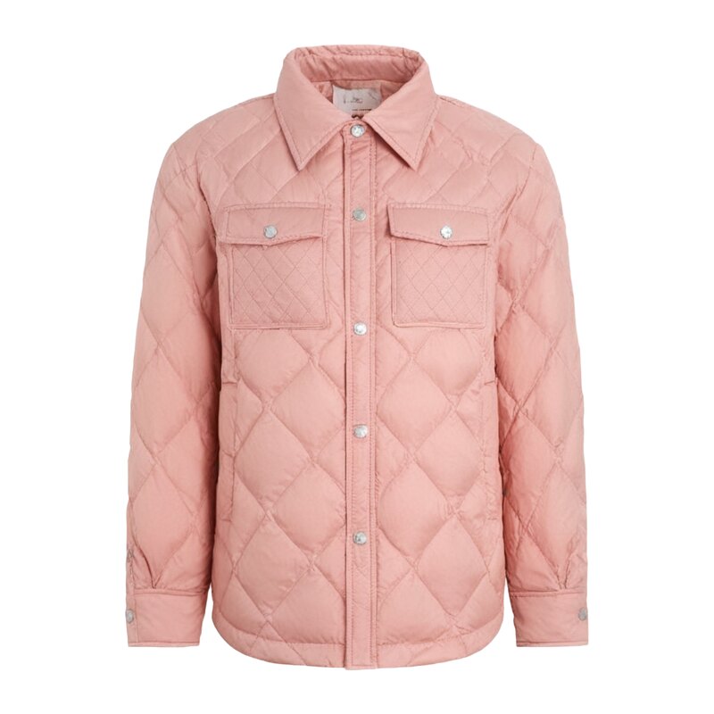 鸭鸭时尚衬衫领2023外套