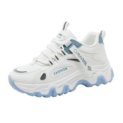 大码女鞋41到43皮面厚底老爹鞋女