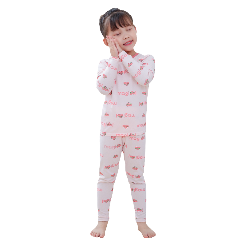 妈咪印象女童纯棉莱卡套装