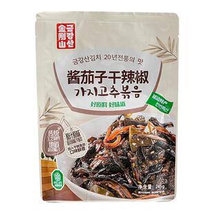 延吉酱茄子干辣椒咸菜245g/袋延边朝鲜族酱菜辣椒咸菜东北酱茄子