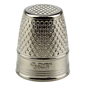 日本进口可乐Clover金属平头顶针 顶针箍手工顶针器指套手缝刺绣