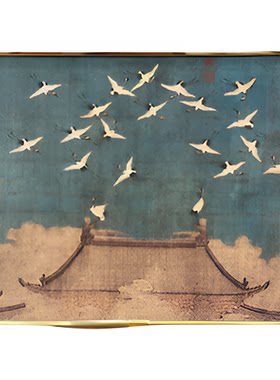 馆藏画作复刻 精品PS框摆件