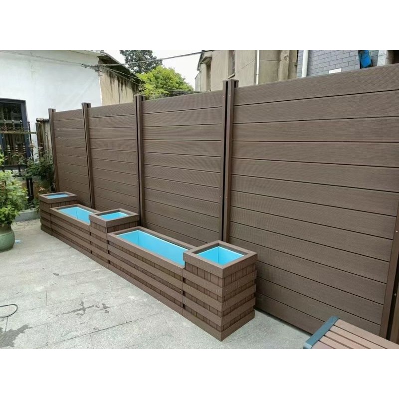 北京塑木围栏地板户外园林长条防腐木防水防腐阳台庭院露台木塑