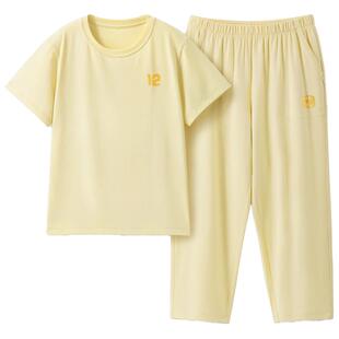 蕉内棉棉500E儿童睡衣男童家居套装春季透气抗菌女孩儿童家居服