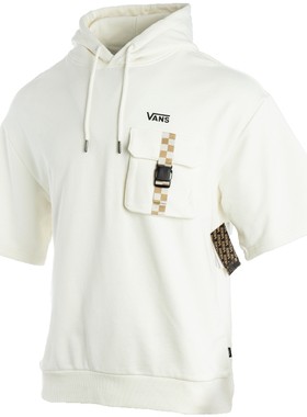 VANS范斯男卫衣夏季美式运动休闲短袖连帽半袖男装潮流搭配