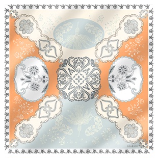 MARJAKURKI玛丽亚古琦桑蚕丝真丝方巾丝巾系脖高级感领巾妈妈礼物