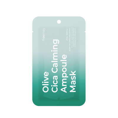 韩国化解丨Freemay纯素橄榄积雪草舒缓安瓶面膜 oliveyoung推荐