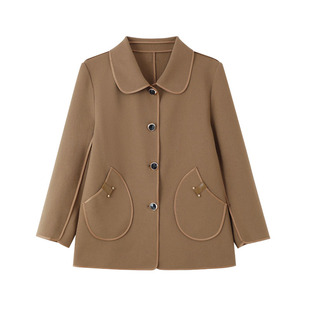 妈妈春装短外套女2023新款洋气小西装中老年春秋气质夹克上衣薄款