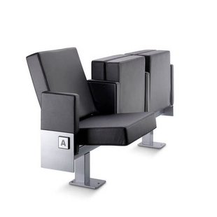 IEQ高颜值电动伸缩看台座椅观众席报告厅剧院剧场潘多拉翻转排椅