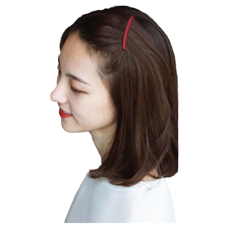 简约磨砂发梳插梳流海发夹女刘海前额侧边碎发整理神器发卡ins风