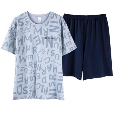 猫人睡衣男士纯棉薄款短