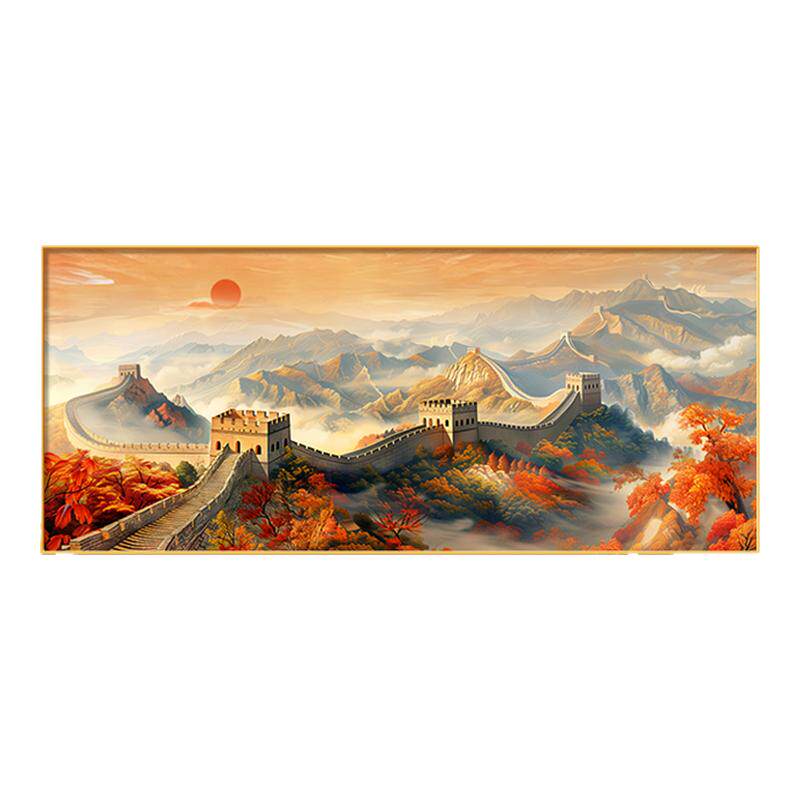 万里长城客厅装饰画鸿运当头挂画