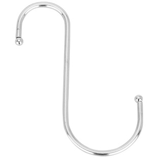 S型无痕挂钩厨房多功能钩子墙壁门后衣橱金属免钉大号s形勾通用型