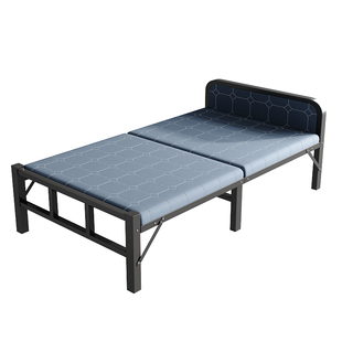 折叠床家用单人成人简易木板床办公室午睡宿舍铁艺加厚加粗加固