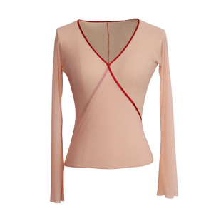 舞依艺库古典舞舞蹈服女飘逸身韵舞蹈纱衣练功服演出服开衫上衣