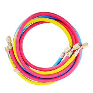 世达汽车空调加氟管制冷剂加注管耐高压氟利昂加液管三色冷媒管