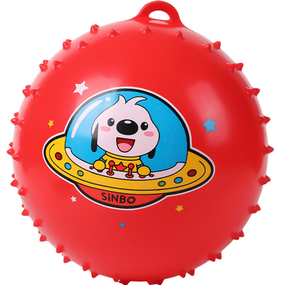 拍拍球弹跳球带绳充气皮球